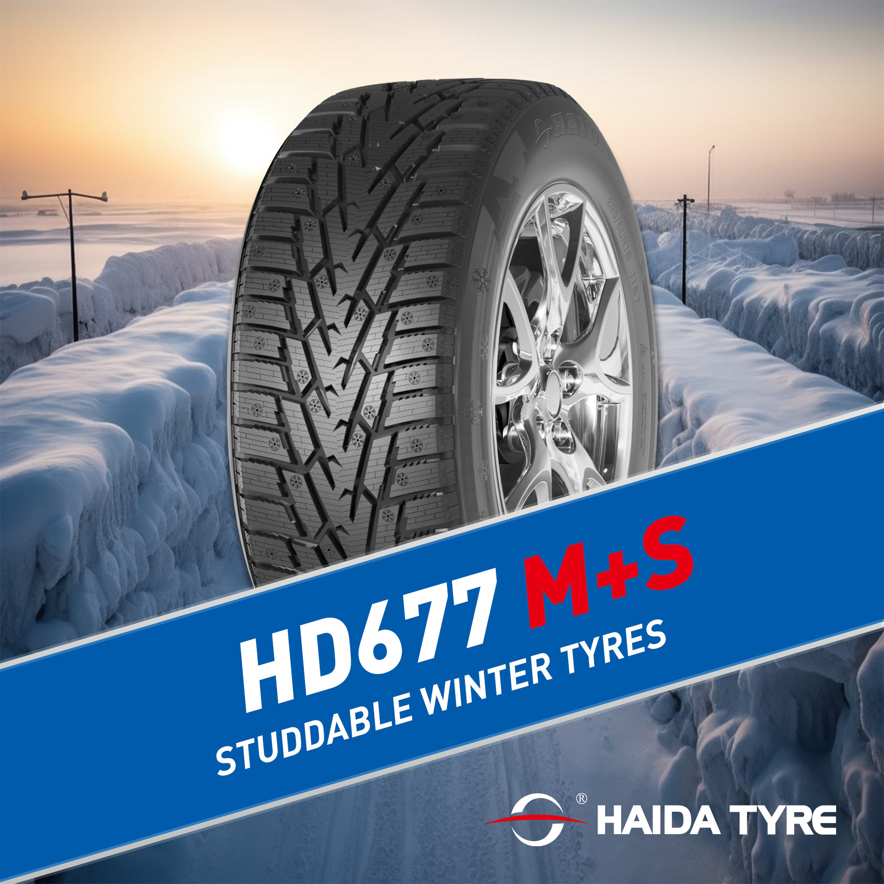 HAIDA HD677 new passenger studdable car wheels 215 55 188 winter tires for cars  215 65 16  inches production line