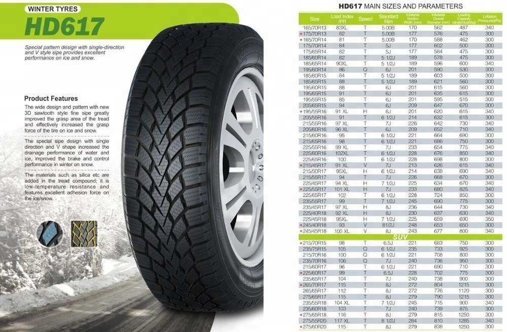 Cheap Winter Car Tires HD617 215/60R17, 225/60R17, 225/65R17, 235/55R17, 235/65R17, 265/65R17, 265/70R17, 275/65R17