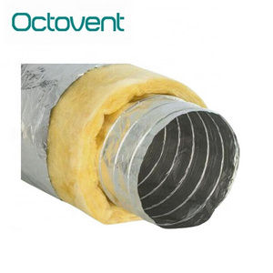 HVAC Systems Parts SONO Aluminium Semi-rigid Exhaust Flexible Wire Duct