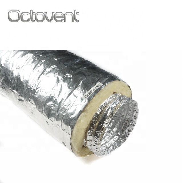 HVAC Systems Parts SONO Aluminium Semi-rigid Exhaust Flexible Wire Duct