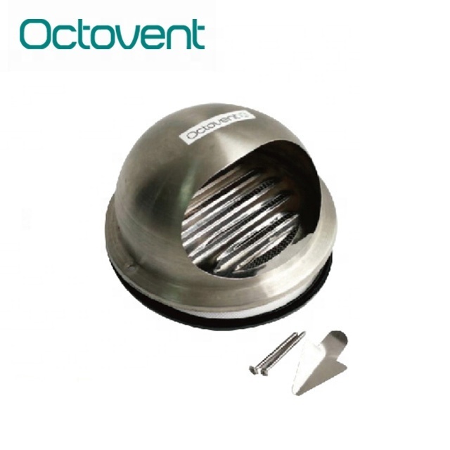 Octovent Fresh Air Vent Cover Stainless Steel Ball Weather Louver