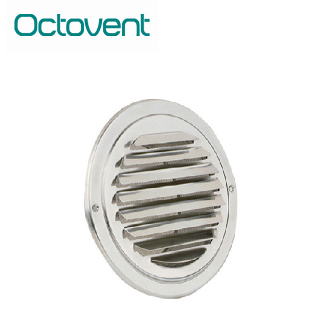 Octovent Fresh Air Vent Cover Stainless Steel Ball Weather Louver