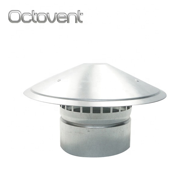 HVAC system Aluminium Rainproof Umbrella Chimney Cowl Round Roof Vent Roof Ventilator