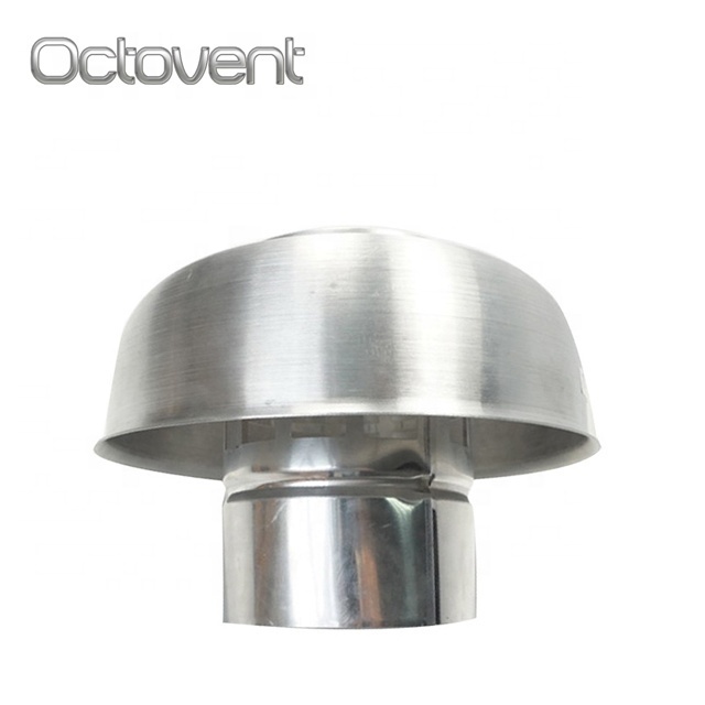 HVAC system Aluminium Rainproof Umbrella Chimney Cowl Round Roof Vent Roof Ventilator