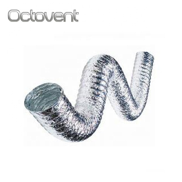 HVAC Systems Parts SONO Aluminium Semi-rigid Exhaust Flexible Wire Duct