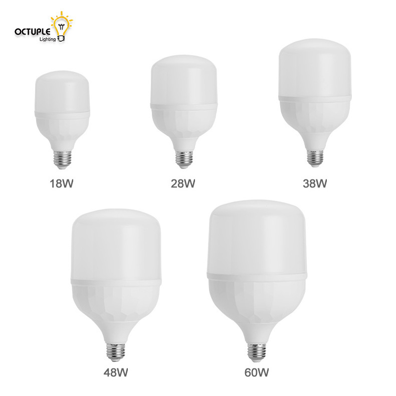 5W-50w led lamp e27 led t bulb High brightness  2 years warranty Aluminum Plastic T shape Unique appearance T bulb