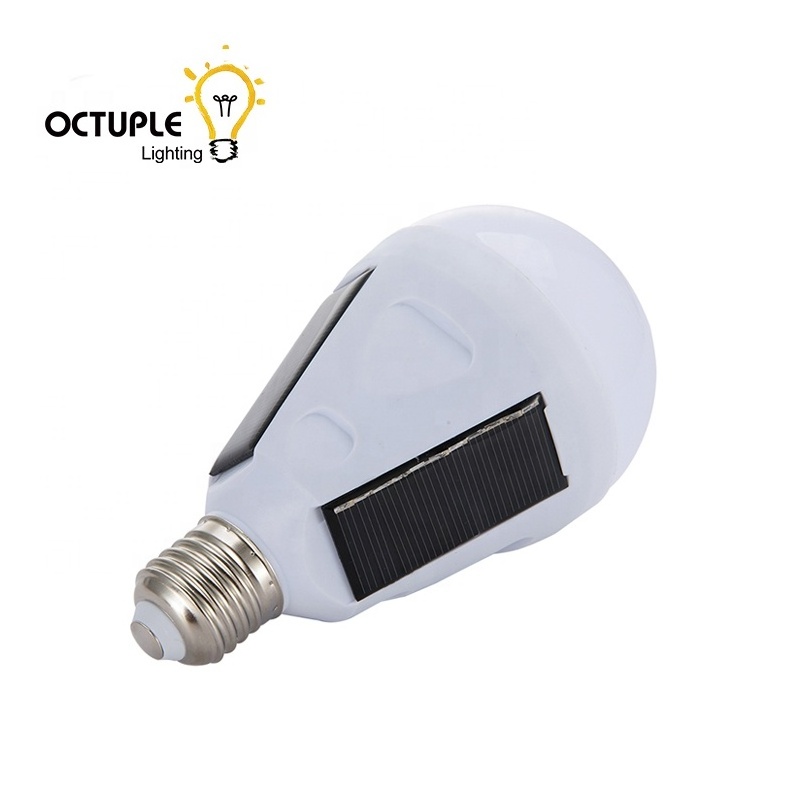 High standard 7W e27 LED solar emergency bulb from Guangdong supplier