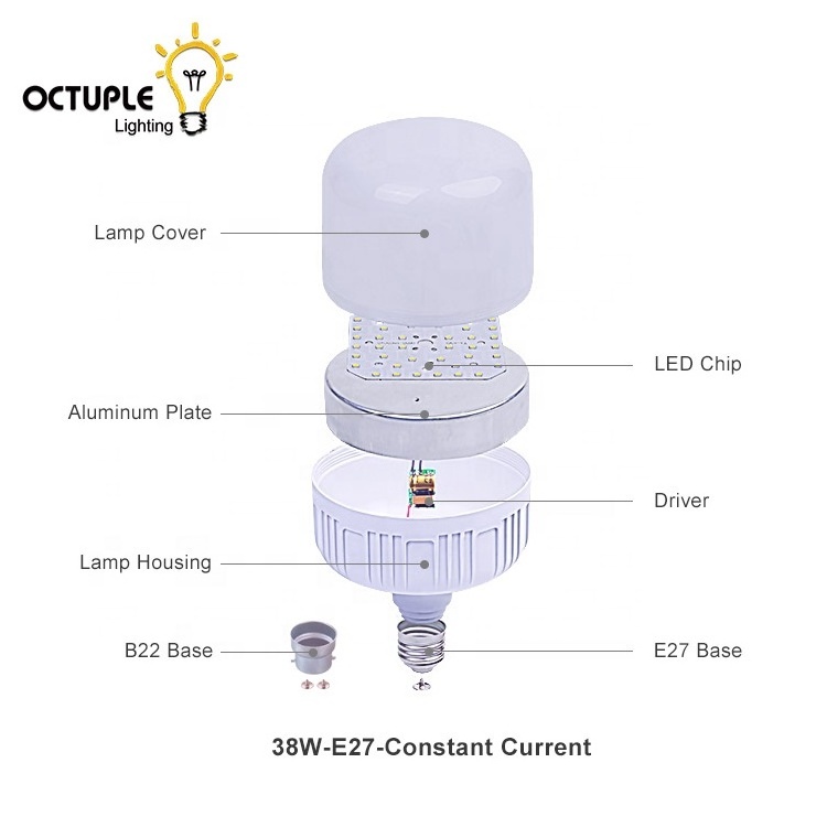 Factory Wholesale 25W 28W 38W 40W 50W 60W ce rohs led bulb e27