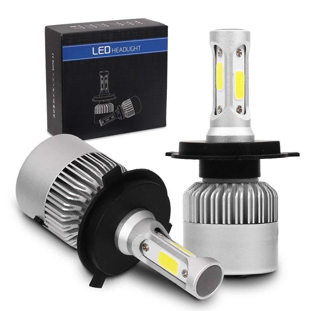 auto lighting system S2 cob car 9005 9006 h1 led light h4 h7 h11 72w 8000lm round led headlight bulbs for car