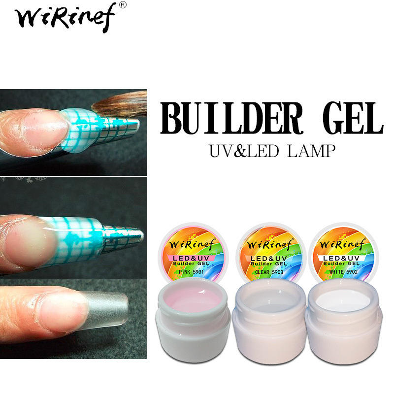 Private Label Customized LOGO Long-Lasting Waterproof 3 Color French Gel Nail Art 8ml Phototherapy Gel  UV Nail Glue