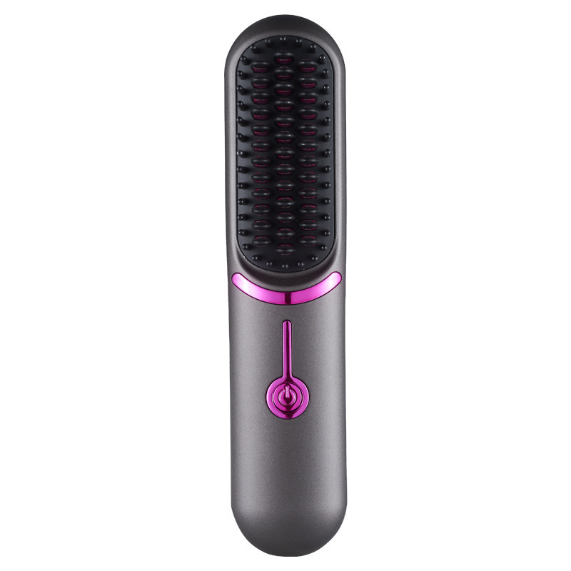 Professional Hair Straightener Heater Brush Rechargeable Brush for Electric Hair Beard Hair Straightener Brush Metal Usb Ltd.