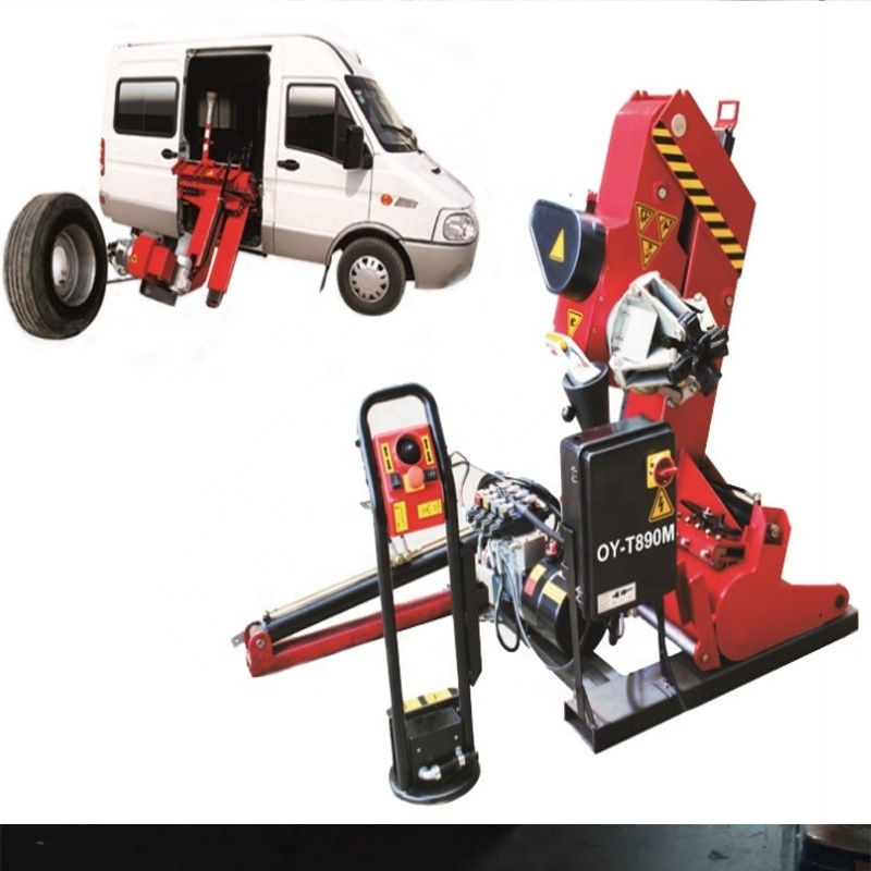 Automatic mobile truck tire changer 13