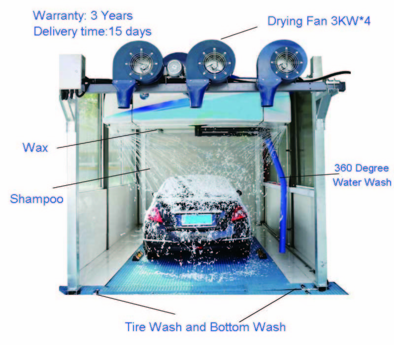 Touch Free Automatic Clean Wash Auto Touchless Car Washing Machine Self Service Car Wash Equipment