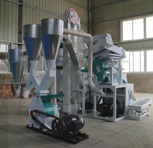 Auto Complete Set Combined Rice Mill Plant production line Milling Machine for Sale