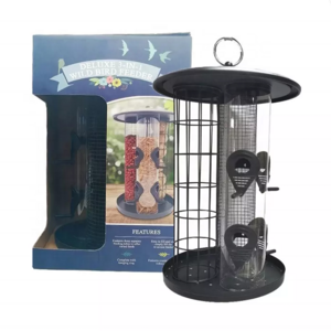 Promotion High Quality Steel Hanging Standing 3 in 1 Bird Feeder for Garden Outdoor