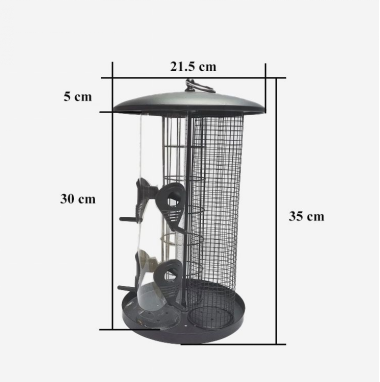 Promotion High Quality Steel Hanging Standing 3 in 1 Bird Feeder for Garden Outdoor