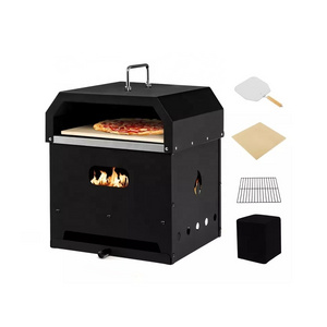 4 IN 1 Multi Function Indoor Outdoor Camping Kitchen Charcoal BBQ Grills Wood Fire Pizza Oven