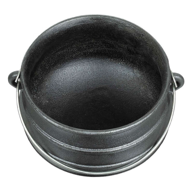 Top Rank Product 2022 Potjie Pot Cast Iron Fire Pot Vegetable Oil Coating Outdoor Camp Cookware Soup and Stock Pot 6L 8L Durable