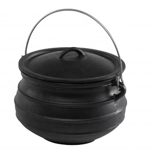 Top Rank Product 2022 Potjie Pot Cast Iron Fire Pot Vegetable Oil Coating Outdoor Camp Cookware Soup and Stock Pot 6L 8L Durable