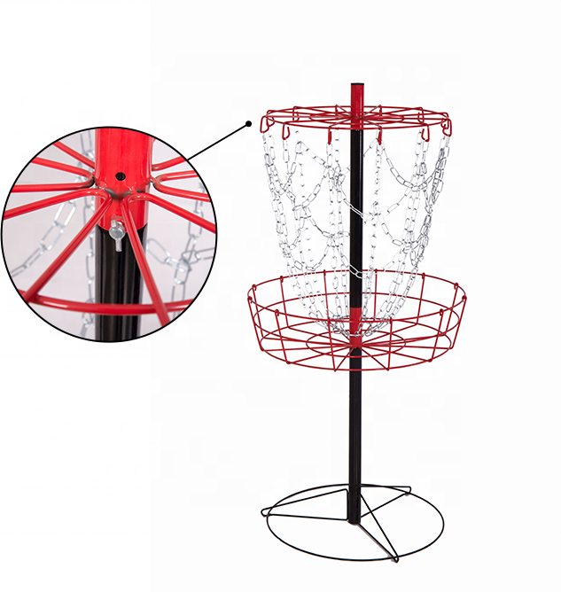 Amazon Hot Selling Outdoor Leisure Game Family Exercise Metal Flying Disc Golf Goal Targer Basket