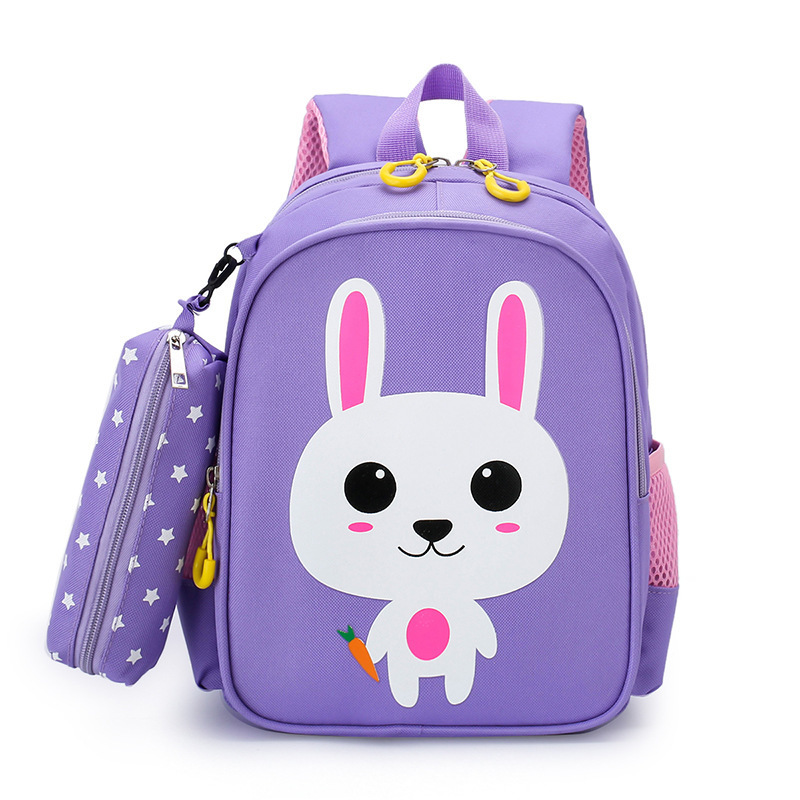 2024 Mochilas Escolares Unicorn Rabbit Dinosaur Kids School Backpack With Pencil Case Children Kindergarten Kids School  Bag