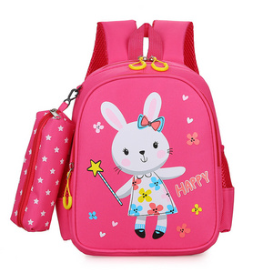 2024 Mochilas Escolares Unicorn Rabbit Dinosaur Kids School Backpack With Pencil Case Children Kindergarten Kids School  Bag