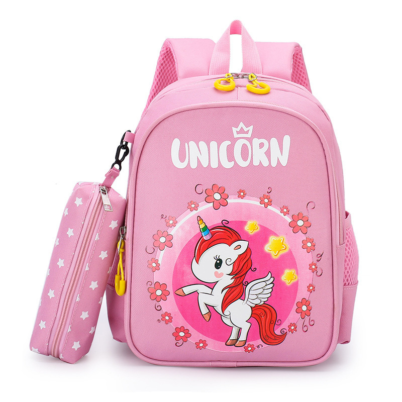 2024 Mochilas Escolares Unicorn Rabbit Dinosaur Kids School Backpack With Pencil Case Children Kindergarten Kids School  Bag