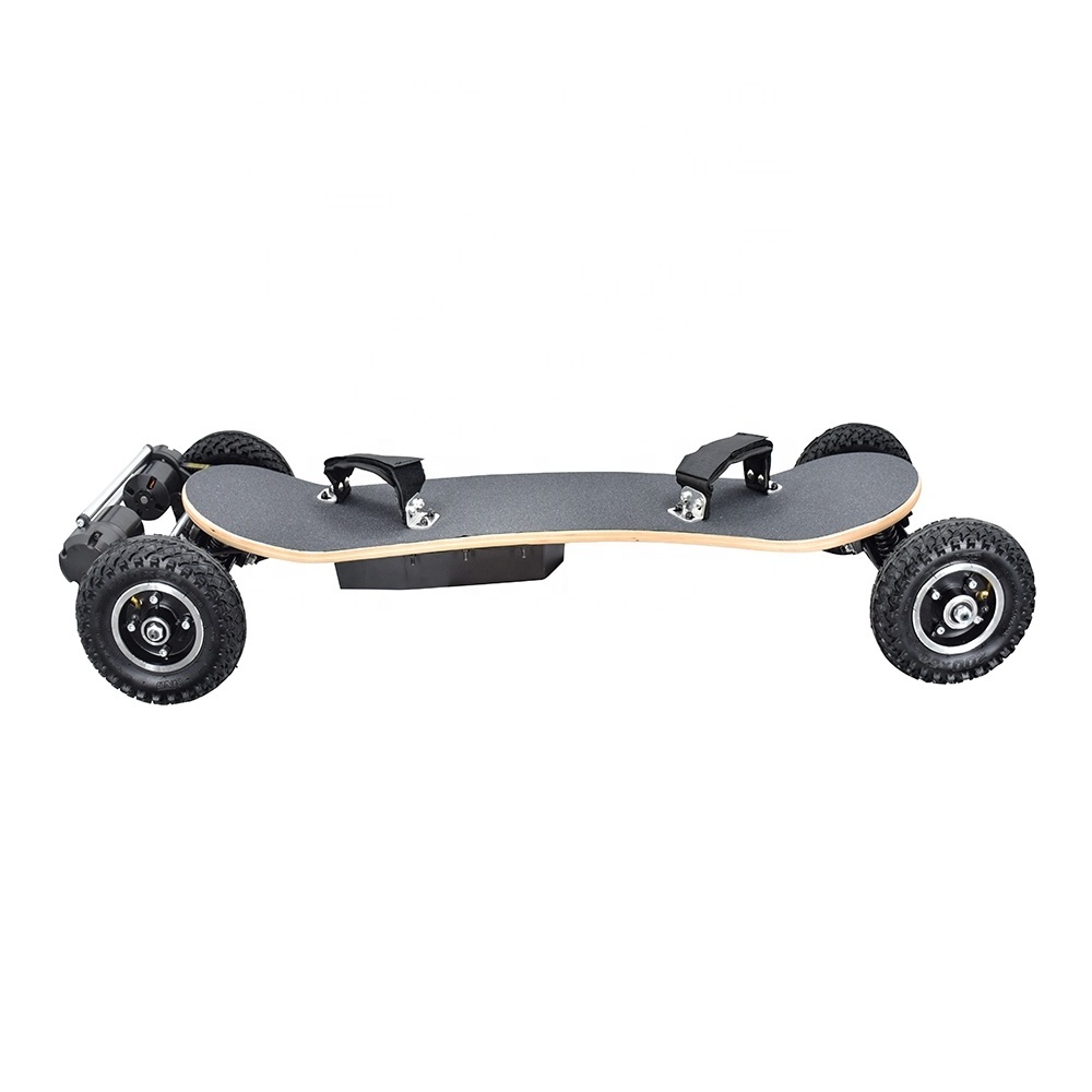 Skateboard New 12inch 10 PLY Maple Spring Trucks Powerful belt drive motor Hub Motor 420WH Battery Off Road Electric Skateboard