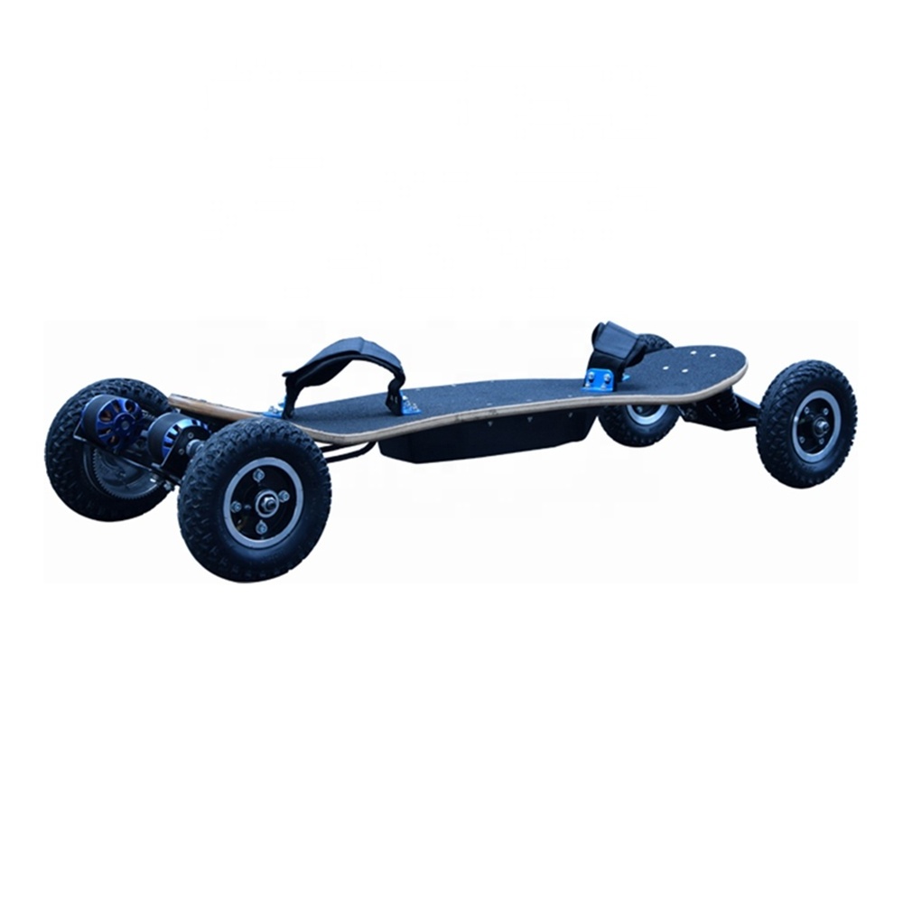 Skateboard New 12inch 10 PLY Maple Spring Trucks Powerful belt drive motor Hub Motor 420WH Battery Off Road Electric Skateboard