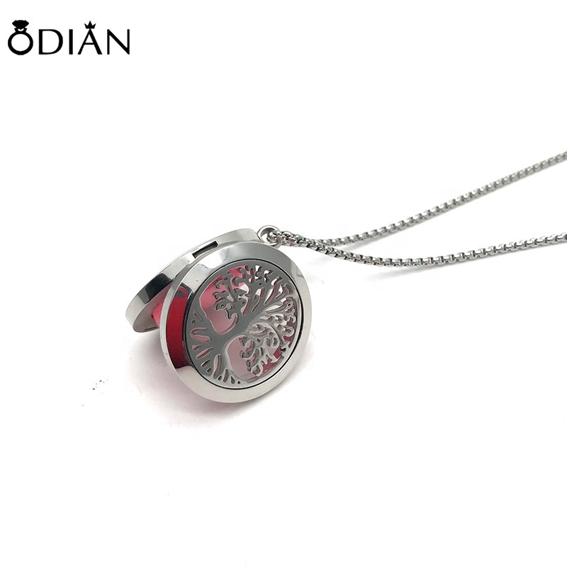 hot sale 316L stainless steel magnetic Perfume Aromatherapy essential oil Diffuser Locket pendant floating locket