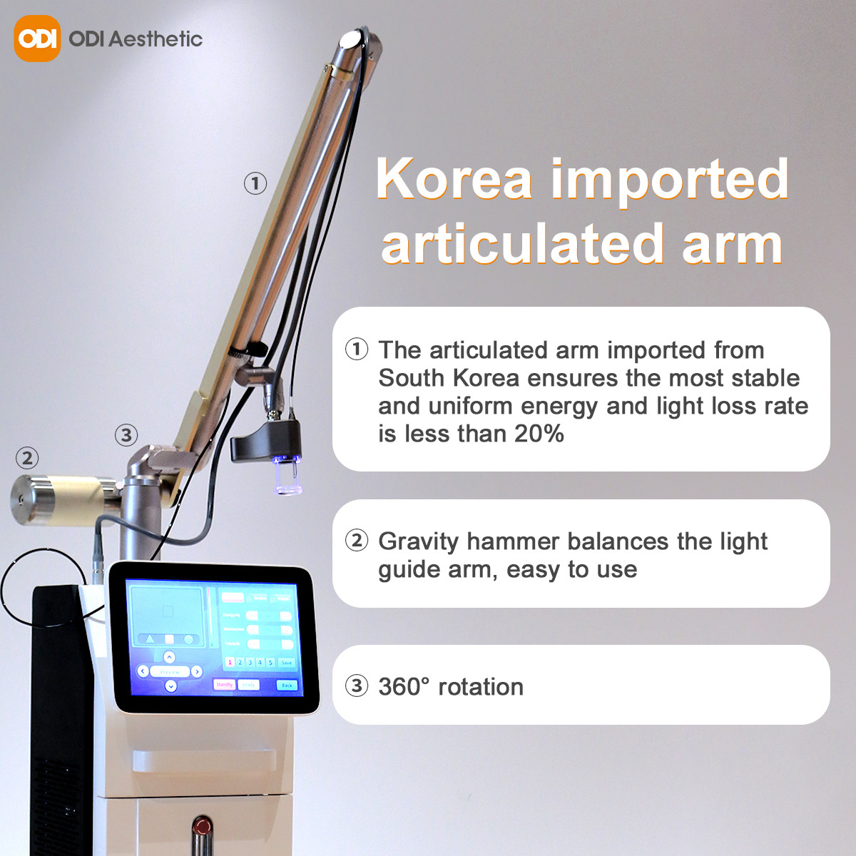 Fractional Co2 Laser Imported Rf Tube Korea For Scar Removal Vaginal Tightening Machine Co2 Fractional Laser