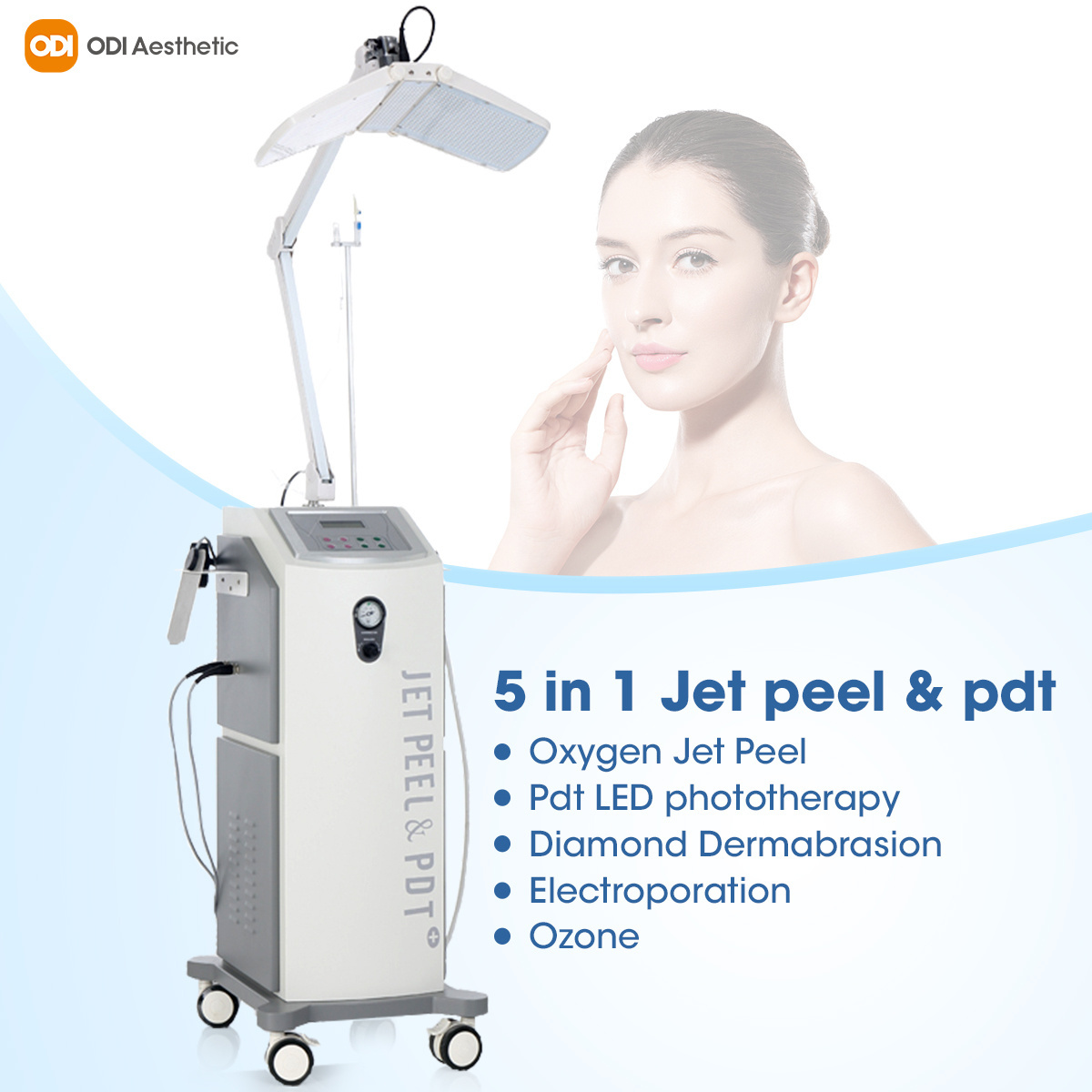 Exfoliating Face Cleaning Oxygen Jet Peel Cleanse+Exfoliate+Hydrate+ Oxygenate Electroporation Ozone Jet Peel Machine Price