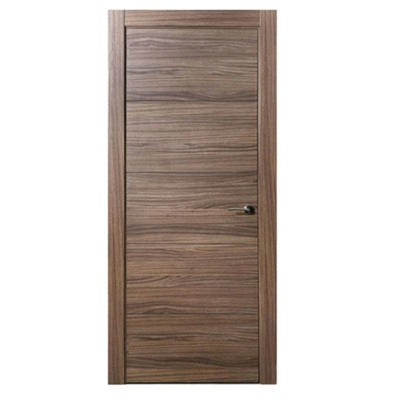 Modern Black Walnut Solid Wood Door Design Swing Wooden Interior Room Door