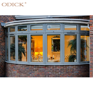 Arched Window Double Glazed Sliding Casement Swing Graphic Design Stainless Steel Anti-theft Aluminum Alloy Horizontal Modern