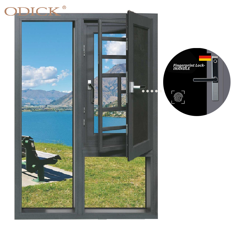 Burglar Proof Window Designs Black Windows Unbreakable Window Glass Impact Casement Window For Home