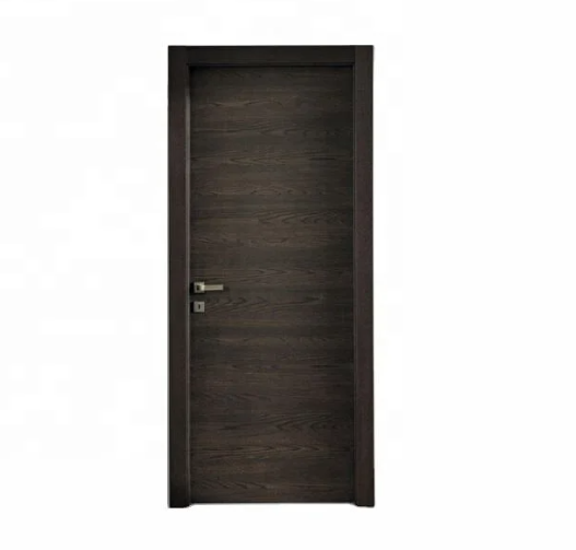 latest new design waterproof PVC wooden doors for houses interior swing wood door sets