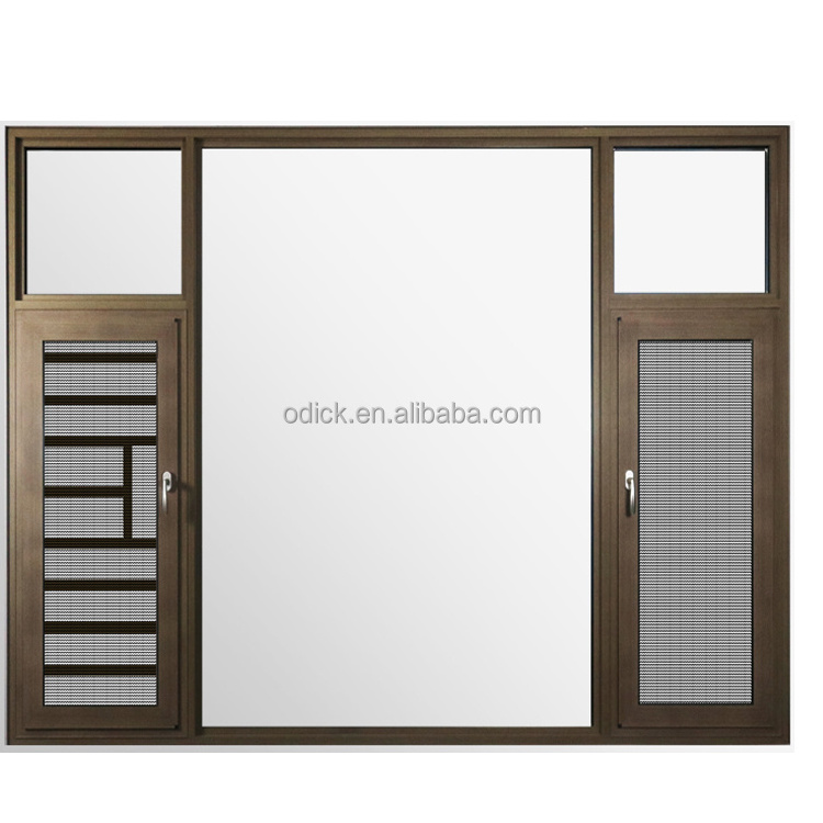 Burglar Proof Designs Wholesale Aluminum Casement Windows And Doors With Security Bars