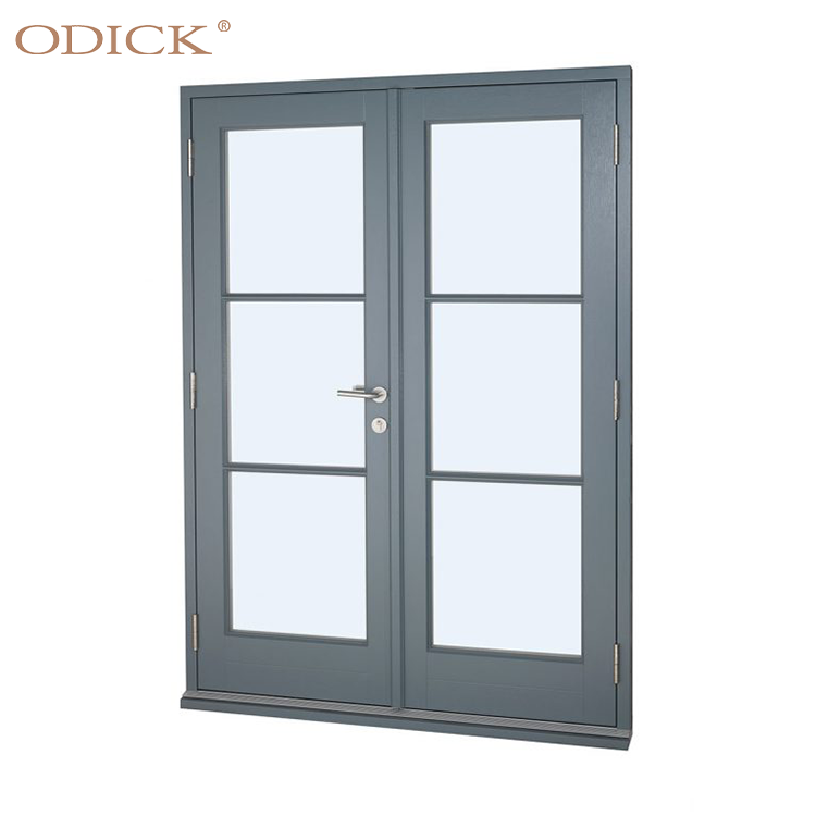 Factory direct Commercial Entry Doors casement door exterior entry door with blinds