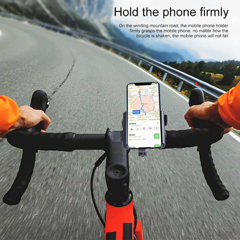 ODIER universal gps stand mount claw handlebar motorcycle mobile phone holder for scooter mirror quad lock bracket bike holder