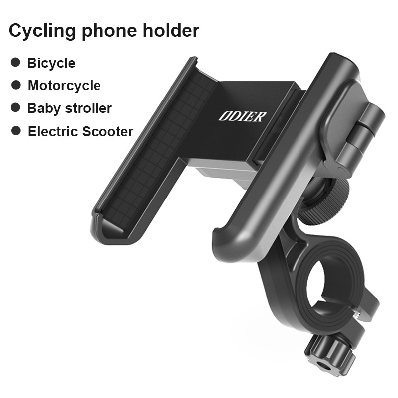 ODIER Universal Bracket Mirror Mount Cradle 360 Rotating Gps Bicycle Phone Holder Accessories Quadlock Motorcycle Bike Holder