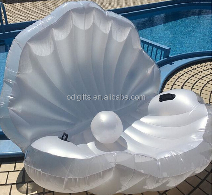 inflatable seashell pool float