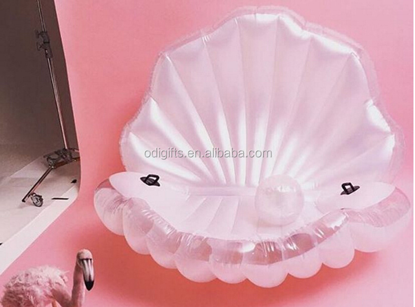 inflatable seashell pool float