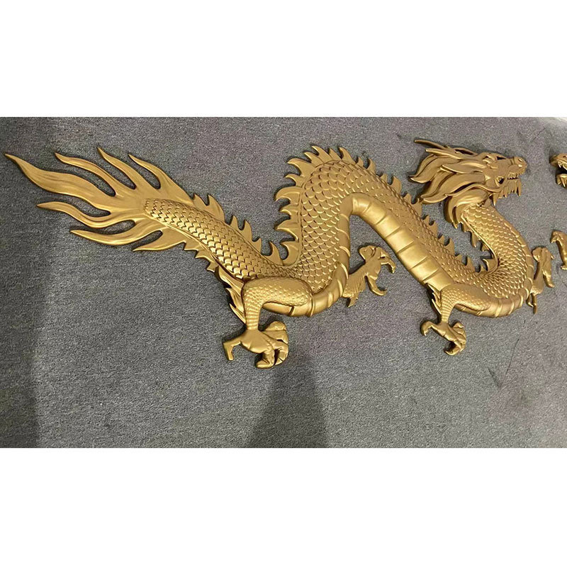 K125 Customized dragon statue home deco fiberglass anime sculpture outdoor decoration on wall