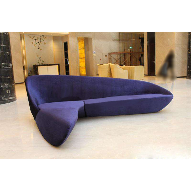 Y163 Modern Furniture Moon Sectional L Shaped Couch Sets 7 Seater Sofa Set Living Room