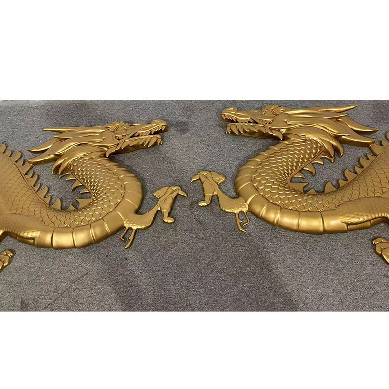 K125 Customized dragon statue home deco fiberglass anime sculpture outdoor decoration on wall