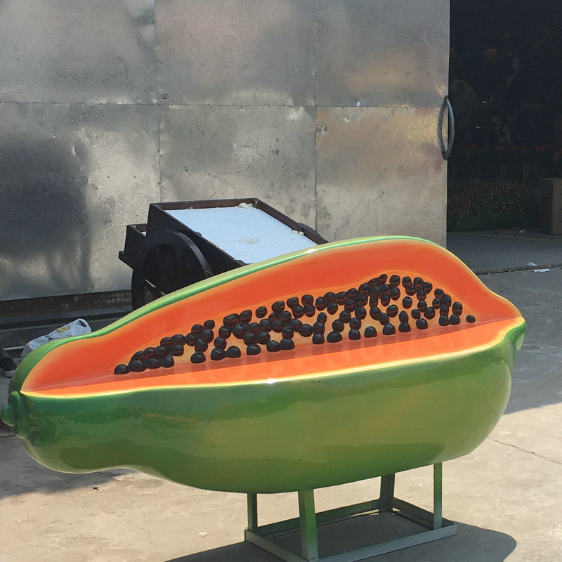 Y123 Papaya chair fruit sofa outdoor garden park landscape kindergarten bench sculpture public mall cartoon special chairs