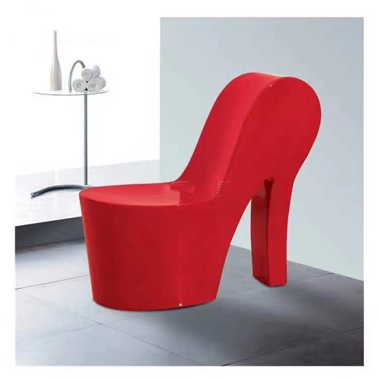 Y256 Fiberglass high-heeled shoes creative Chair shoe bench design sex chair