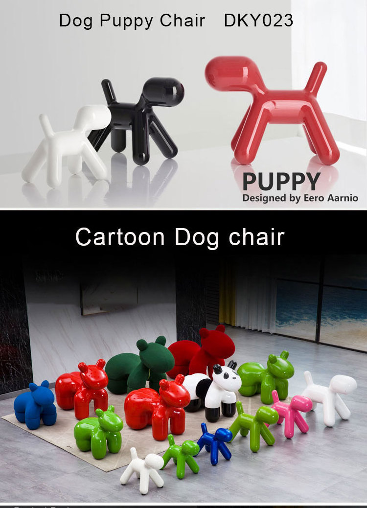 Y023 Puppy dog shaped stool for kids modern living room animal chairs novelty other outdoor furniture Doggy chair