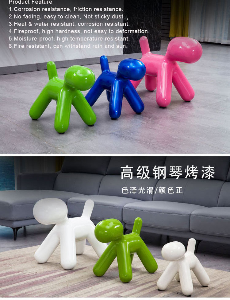 Y023 Puppy dog shaped stool for kids modern living room animal chairs novelty other outdoor furniture Doggy chair