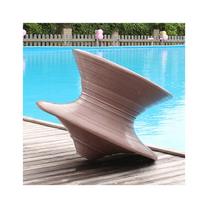 Y378 Peg-Top Shaped Factory Sell Spin Sensory Yoler Sun Lounger Zero Gravity Funny Chairs Beach Rocking Chair